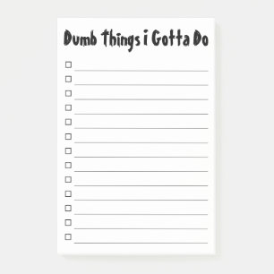 Post-it® Des choses factices que je dois faire Liste des ch