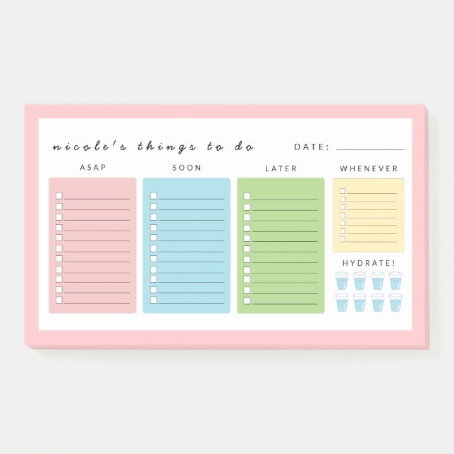 Post-it® Des choses simples et modernes à faire (Devant)