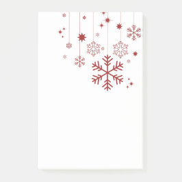 Post-it® Design de Noël minimal avec des flocons de neige