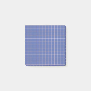 Post-it® Design Grille Gras À damiers Motif bleu électrique