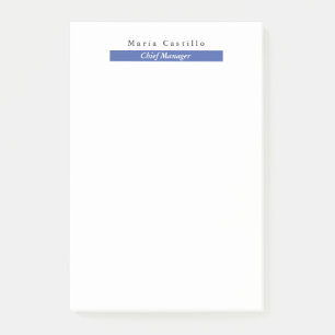Post-it® Design minimaliste bleu clair élégant