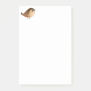 Post-it® Dessin animé d'oiseau moineau mignon