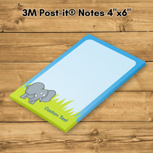 Post-it® Dessin animé éléphant gris