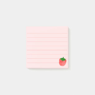Post-it® Dessin de fraises 3 x 3 personnalisé