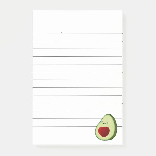 Post-it® Dessin de l'Avocado Lover Cute (Devant)