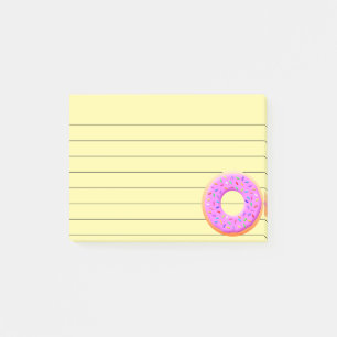Post-it® Dessin De Mignonne Donut Avec Des Saupoudrages