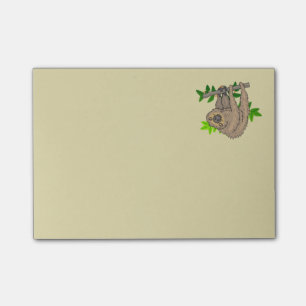 Post-it® Dessin d'une fentes penchée à l'envers