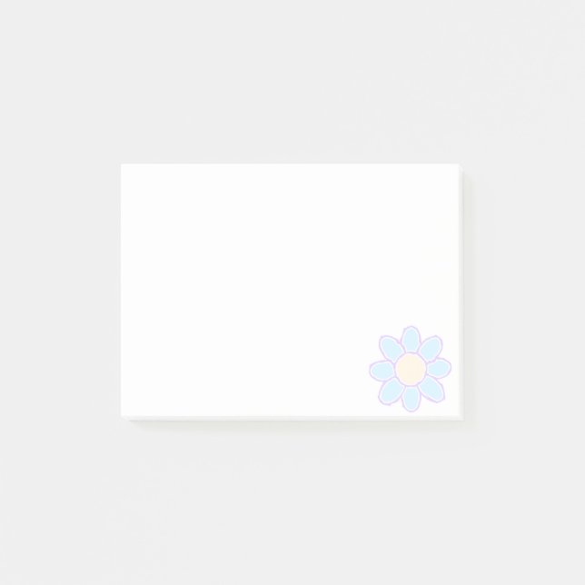 Post-it® Dessin Fleur Cute Personnalisé (Devant)