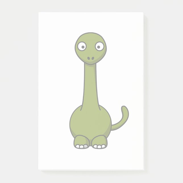 Post-it® Dessin vert de Brontosaurus (Devant)