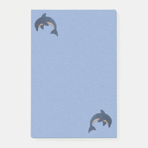 Post-it® Deux Dauphins de type Dauphins Jumping Bleu Blanc