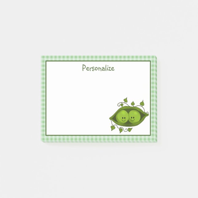 Post-it® Deux petits pois dans une cosse (Devant)