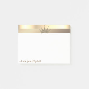 Post-it® Diadème Moderne Élégant en Or -  Personnalisé