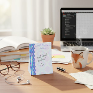 Post-it® Diamants peints en violet et aqua
