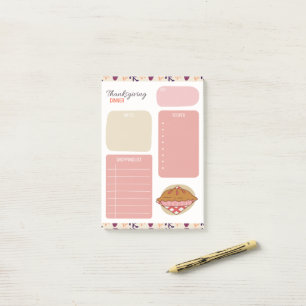 Post-it® Dîner Thanksgiving Plan de repas
