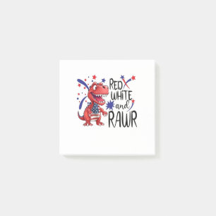 Post-it® Dinosaure blanc rouge occidental