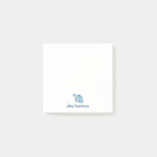 Post-it® Dinosaure bleu mignon personnalisé