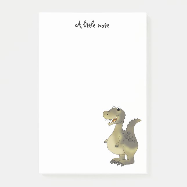 Post-it® dinosaure drôle de bande dessinée (Devant)