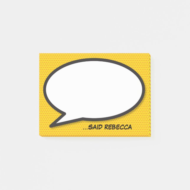 Post-it® Discours Personnalisé Bubble Comic Livre Pop Art   (Devant)