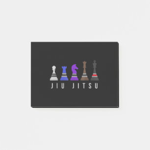 Post-it® djiu jitsu    entraînement, cadeau bjj avec texte.
