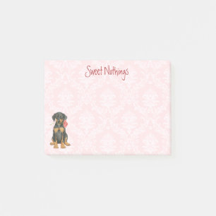 Post-it® Dobermann rose de Valentine