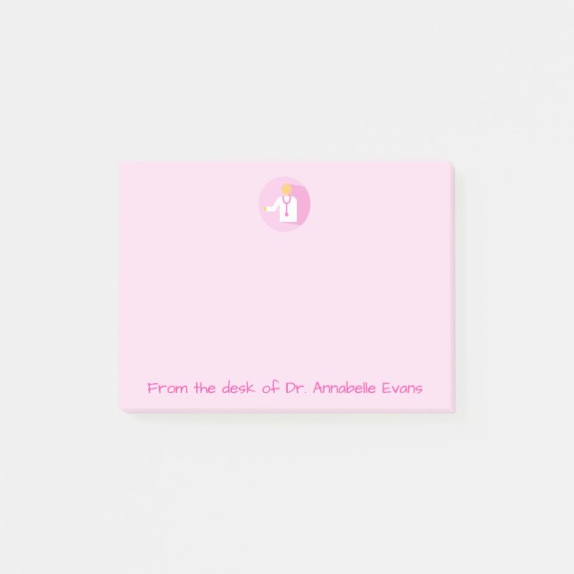Post-it® Docteur Pink Notes (Devant)