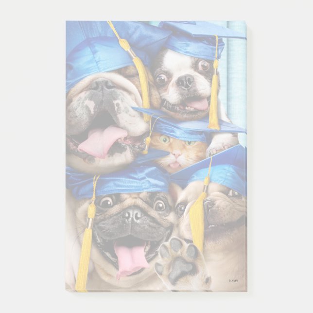Post-it® Dogs and Cat Grads in Photo Booth (Devant)