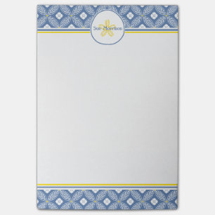 Post-it® Dollar de sable avec le nom floral et fait sur