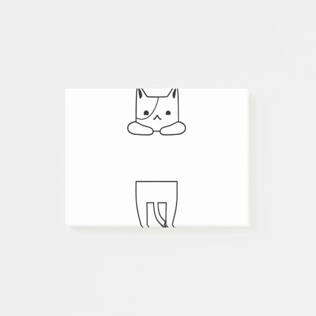 Post-it® Doodle Chat à accrocher Chat Chat 2 (Devant)