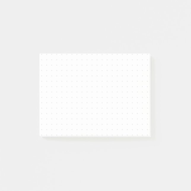 Post-it® “Dot Grid” – Minimalist Dot Pattern (Black Dots) (Devant)