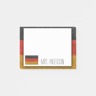 Post-it® Drapeau allemand de l'Allemagne Parties scintillan