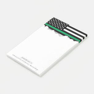 Post-it® Drapeau américain de Ligne Verte mince