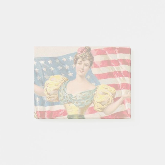 Post-it® Drapeau américain Lady Liberty Independence (Devant)