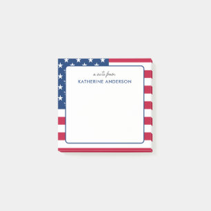 Post-it® Drapeau américain personnalisé USA