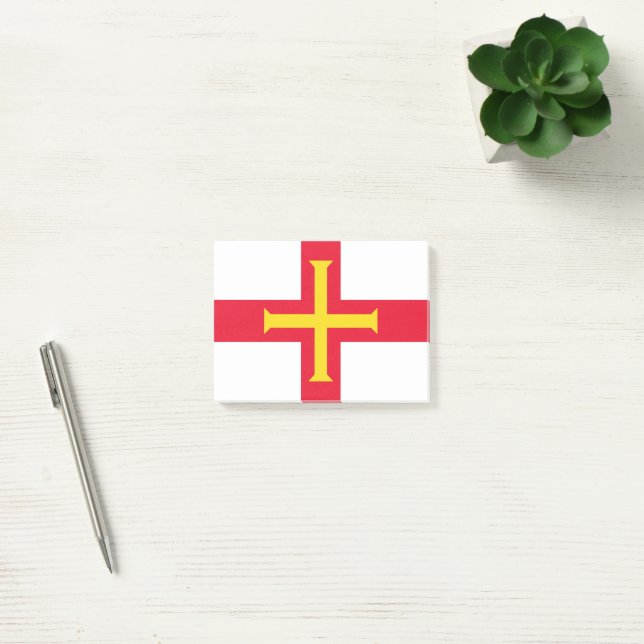 Post-it® Drapeau de Guernesey (Bureau)