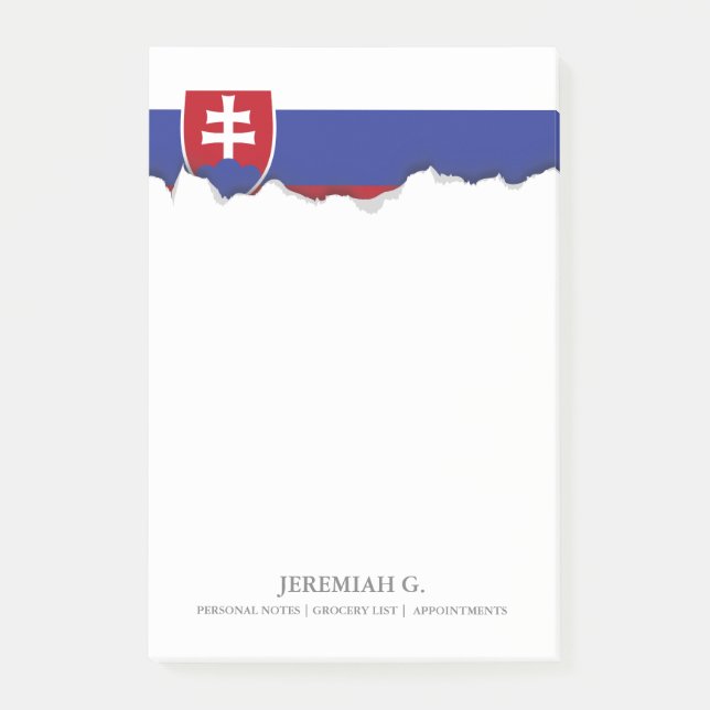 Post-it® Drapeau de la Slovaquie (Devant)