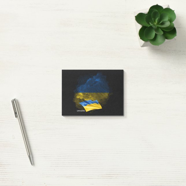 Post-it® Drapeau de l'Ukraine (Bureau)