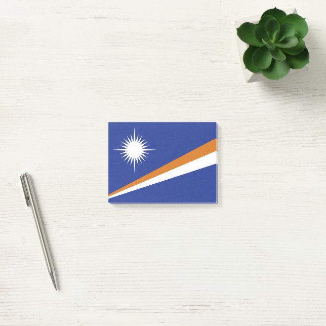 Post-it® Drapeau des Îles Marshall (Bureau)