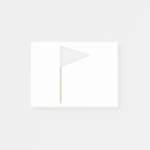Post-it® Drapeau du triangle blanc
