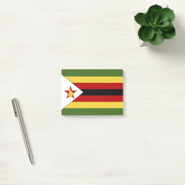 Post-it® drapeau du Zimbabwe (Bureau)