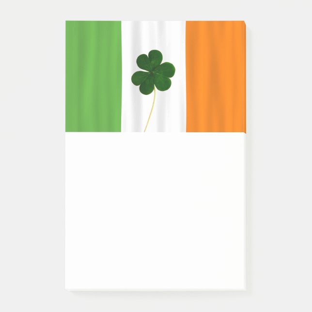 Post-it® Drapeau irlandais Vert Blanc Orange Post-it (Devant)