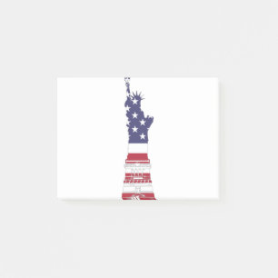 Post-it® Drapeau patriotique de la statue de la liberté