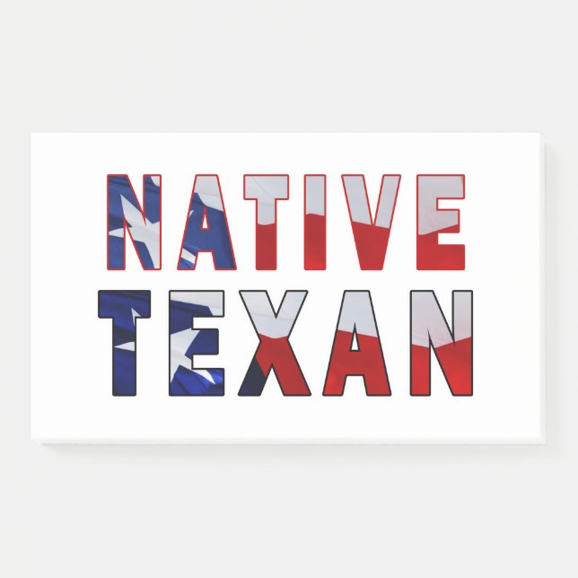 Post-it® Drapeau texan natif (Devant)