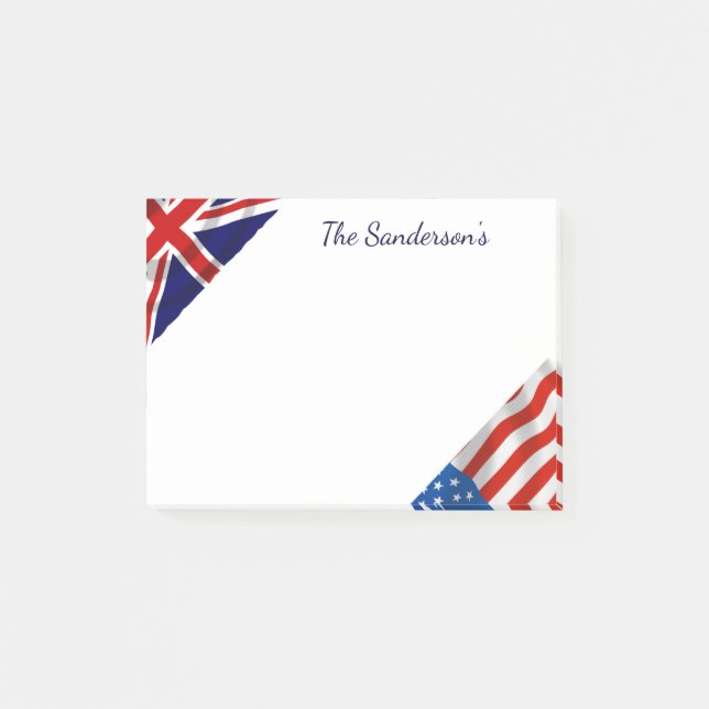Post-it® Drapeaux américains personnalisés Patriotique (Devant)