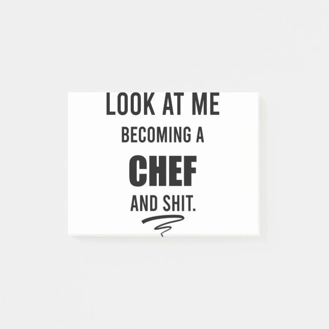Post-it® Drôle cadeau de Cuisine pour Chef Drôle Chef (Devant)