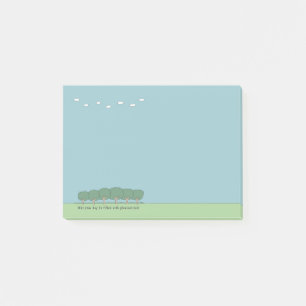Post-it® Drôle des caricatures et des nuages 4 x 3 Notes p