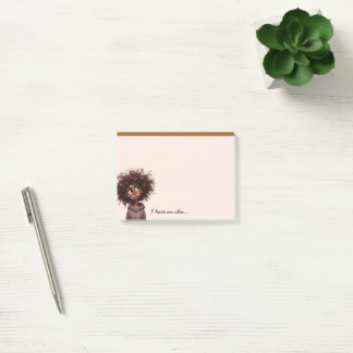 Post-it® Drôle Fantaisiste Boudeur Afro-Américain 