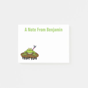 Post-it® Drôle grenouille attraper la mouche dessin de dess