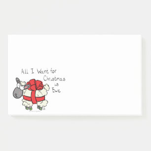 Post-it® Drôle Vacances Mignonne Mouton de Noël Carton