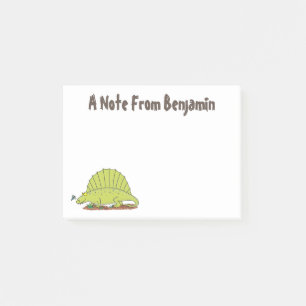 Post-it® Drôle vert dimétrodon dessin animé dinosaure