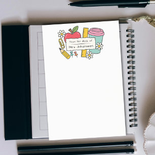 Post-it® Du bureau de l'enseignant Personnalisé Mignon